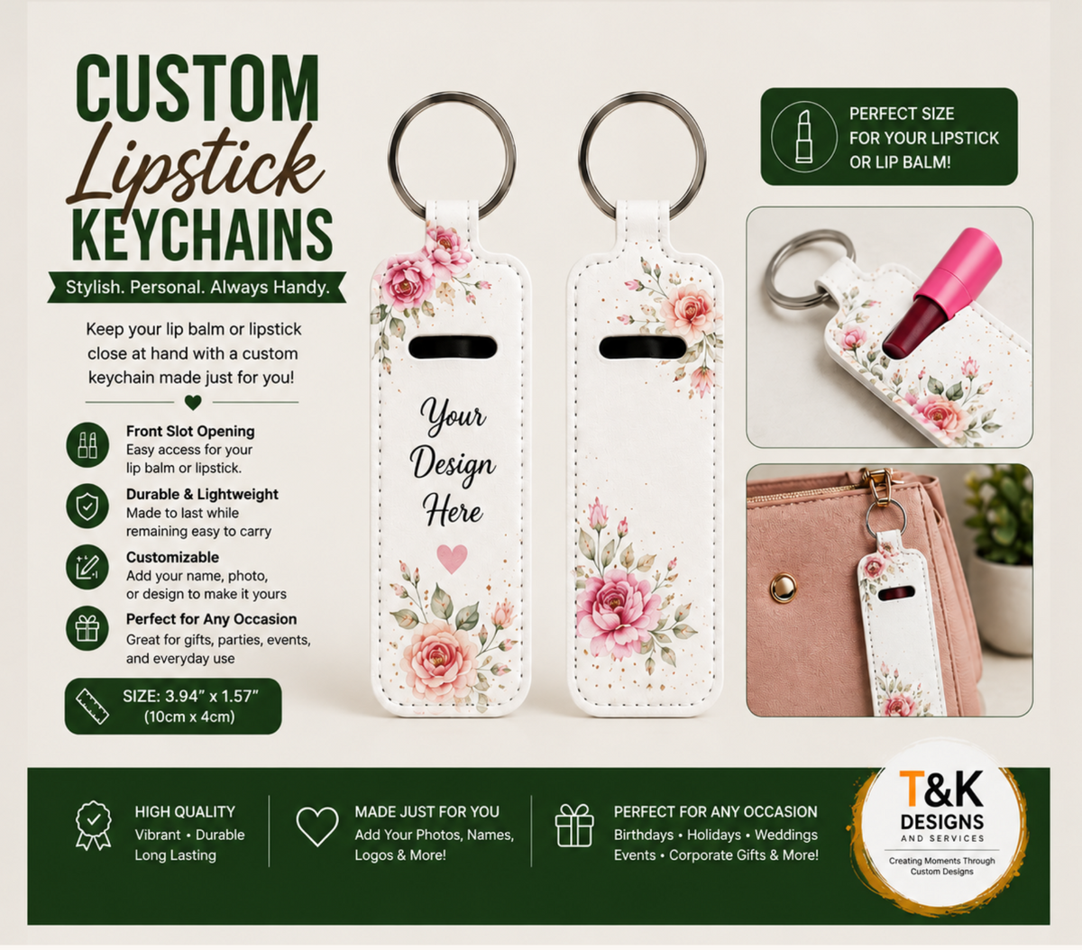 Custom Keyring - 2 Styles
