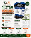 Custom Magnet Sheet 8.5 by 11 inches