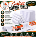 Custom Cooling Towels 40 by 12 inches
