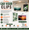 Custom Car Visor Clip(size 2.36 by 3.54 inches)