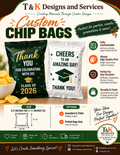 Custom Chip Bags Assembled or Printed Bags Only, 8.5 by 11 inches