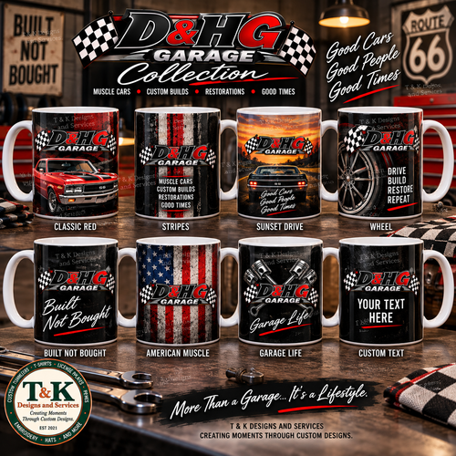Custom Mugs 11 oz(s) - D & HG Garage Collection Edition