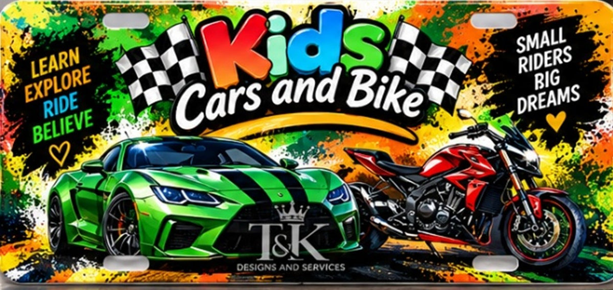 Custom License Plates (Novelty) 12 by 6 inches - Car & Bike Show Edition