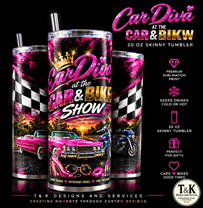 Tumbler - Skinny 20 oz - Car & Bike Show Edition