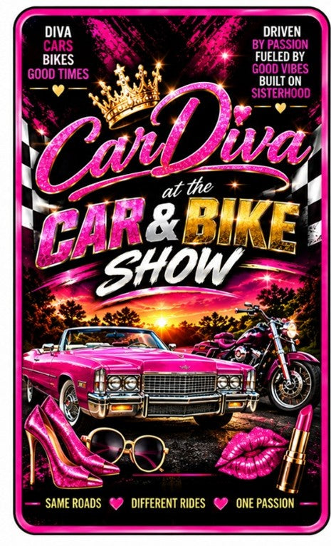 Custom Car Visor Clip (size 2.36 by 3.54 inches) - Car & Bike Show Edition