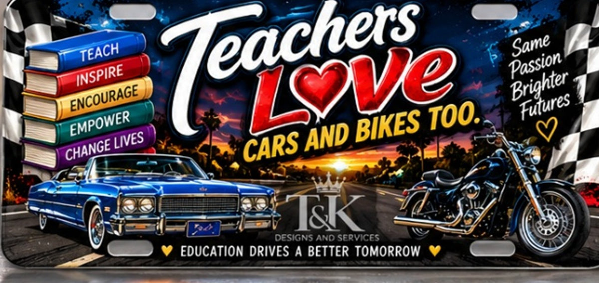 Custom License Plates (Novelty) 12 by 6 inches - Car & Bike Show Edition