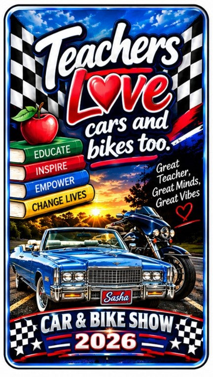 Custom Car Visor Clip (size 2.36 by 3.54 inches) - Car & Bike Show Edition