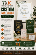 Custom Event Signage (Sizes Vary)